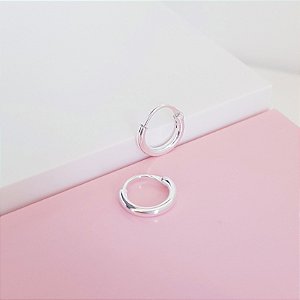 Argola Clique 10mm Prata 925