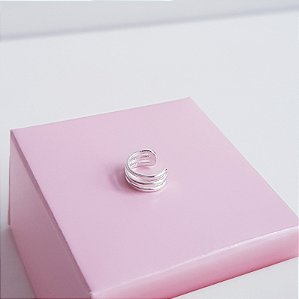 Piercing Fake 3 Fios Prata 925
