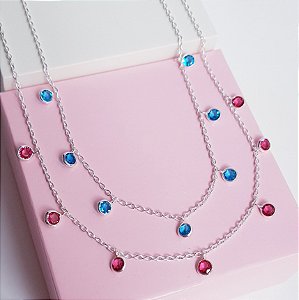 Choker Zirconias Prata 925