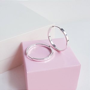 Argola Fio Quadrado Prata 925