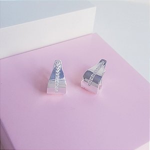 Argola Clique com Detalhes em Zirconias Prata 925