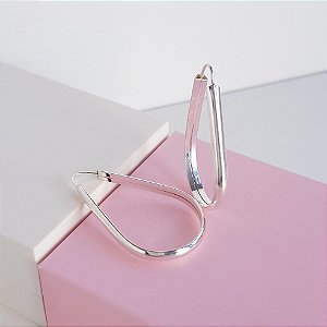 Argola Gota Prata 925
