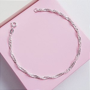 Pulseira Singapura Prata 925