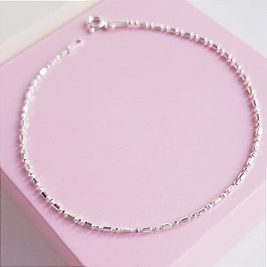 Pulseira Gomos Laminados Prata 925