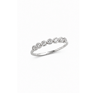 Anel Aparador Zirconias Redondas Slim Prata 925