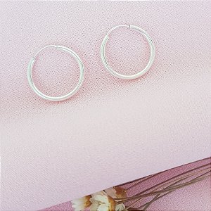 Argola 13mm em Prata 925