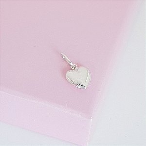 Pingente Coração 7mm em Prata 925