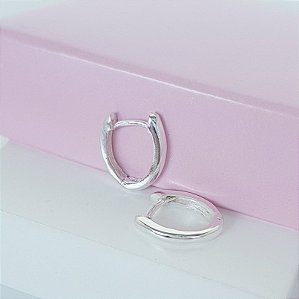 Argola Clique 12mm Prata 925
