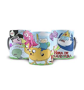 Caneca Hora de Aventura Personagens