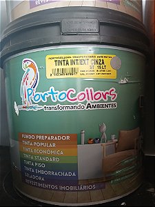 TINTA PORTOCOLLORS STANDARD INT/EXT 15L CINZA