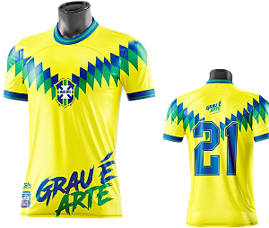 Camiseta Grau é Arte - Modelo copa (amarela)