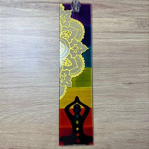 Incensário Régua de Vidro Chakras