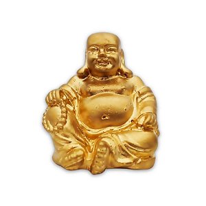 Buda Riqueza & Felicidade - Cor Ouro