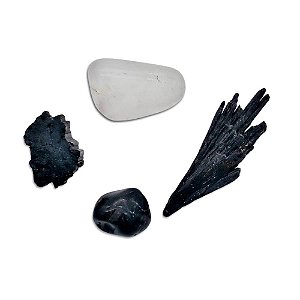Kit Proteção com Turmalina Negra e Vassourinha da Bruxa