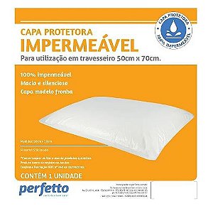 Capa (fronha) impermeável para travesseiro 50X70 cm - Perfetto