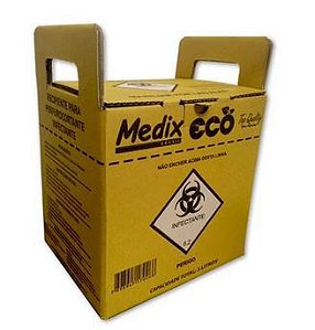 Caixa coletora de perfuro cortante 3L - Medix