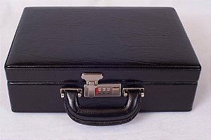 Bolsa executiva em couro com segredo  (maleta médica) - Guedes