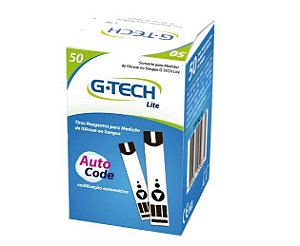 Tiras de Teste de Glicose Free Lite (caixa com 50 unidades) - G-tech