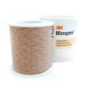 Fita Hipoalergênica Micropore Bege 50mm x 10m - 3M