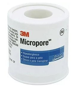 Fita Hipoalergênica Micropore Branca 50mm x 10m - 3M