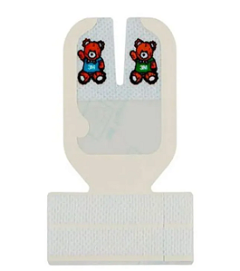 Curativo Fixador Estéril Tegaderm Infantil IV 5cm x 5,7cm Fenestrado 1610 (unidade)- 3M Solventum