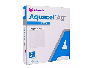 Curativo Aquacel AG+ Extra Hidrofibra 10x10cm - Convatec