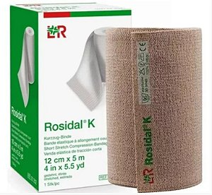 Rosidal K Bandagem de Curto Estiramento e Alta Compressão 12cmX5m  - Lohmann & Rauscher