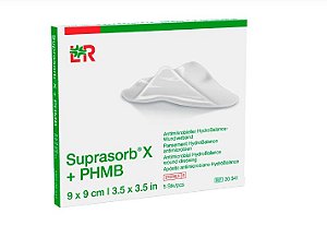 Curativo Antimicrobiano Hidrobalance Suprasorb X+PHMB 9x9cm (unidade) - Lohmann & Rauscher