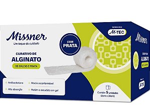 Curativo Alginato de Cálcio e Prata Fita 2cmX30cm (unidade) - Missner