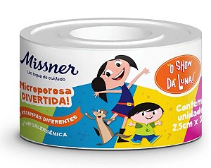 Fita microporosa infantil Show da Luna 2,5cm X 3,0m - Missner