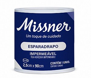 Esparadrapo Impermeável  Branco 2,5cm X 90cm - Missner
