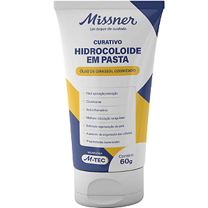 Curativo Hidrocoloide em Pasta Gel Cicatrizante com Óleo de Girassol - Missner