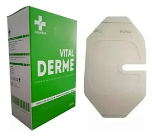 Curativo Transparente Fenestrado 6cmX7cm Estéril (caixa com 100 unidades) - Vital Derm