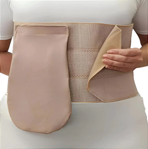 Cinta Faixa abdominal 3 painéis para bolsa de colostomia - Takecare