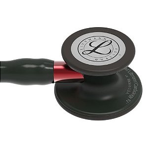 Estetoscópio Littmann Cardiology IV Preto Fosco com Vermelho 6200 - 3M