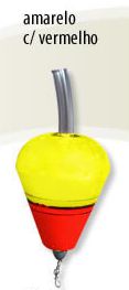 Bóia Para Luz Quimica Modelo Carpa- N44 Amarelo