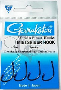 Anzol Gamakatsu Mini Shiner Hook  - Escolha o Tamanho