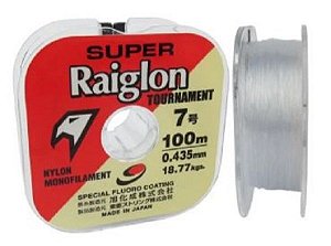 Linha Monofilamento Super Raiglon Transparente 100m - VARIAS BITOLAS