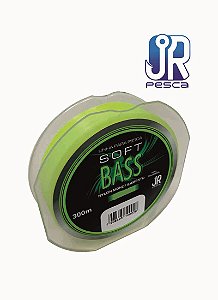 Linha Monofilamento JR PESCA Soft Bass 300M - Escolha a Bitola