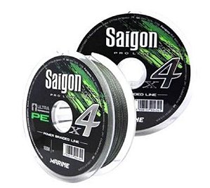 Linha Multifilamento Saigon X4 Verde 100m - Escolha Bitola