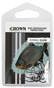 Anzol Crown Chinu Sure Black - Escolha o Tamanho