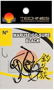 Anzol Technes Maruseigo Sure Black - Escolha o Tamanho