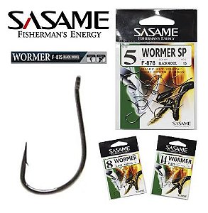 Anzol Sasame Wormer Black F875 - Escolha Tamanho