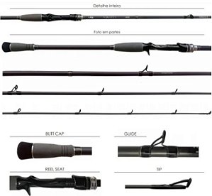 Virotty 8'0'' Cast 20-50lb 60-170g Sec: 1+1 Cable UP-Set IM8 New Model