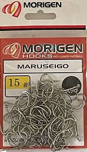 Anzol Morigen Maruseigo Nickel - Varios Tamanhos - Cartela Maior