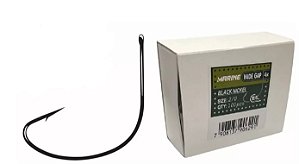 Anzol Wide Gap 4x Black Nickel 100pçs Marine Sports - Escolha o Tamanho
