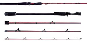 Vara de Carretilha Power Carbon 30-60lb 2,10m 2P VERMELHA