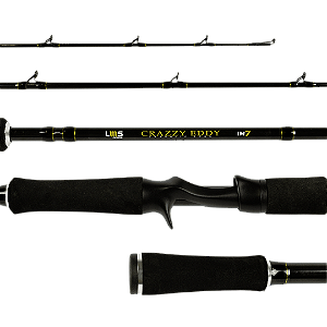 vara de carretilha Crazzy Eddy 7'0'' 60-170g 30-60lb (Cabo Bipartido de EVA)