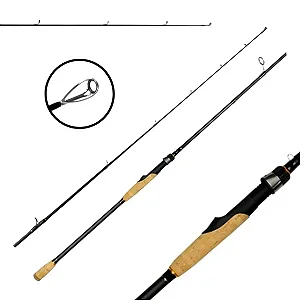 vara de molinete intense lumis 2 partes - escolha lbs e tamanho