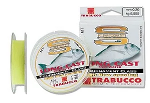 Linha Trabucco Mono S-force Long Cast Salt Water 150m - Escolha Bitola